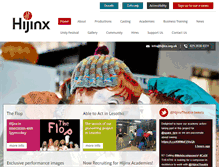 Tablet Screenshot of hijinx.org.uk